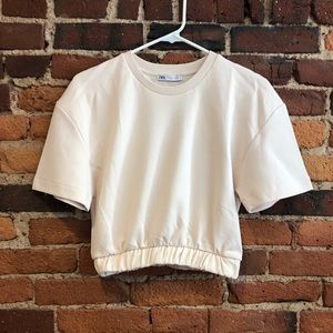 Zara shirt sleeved sweatshirt